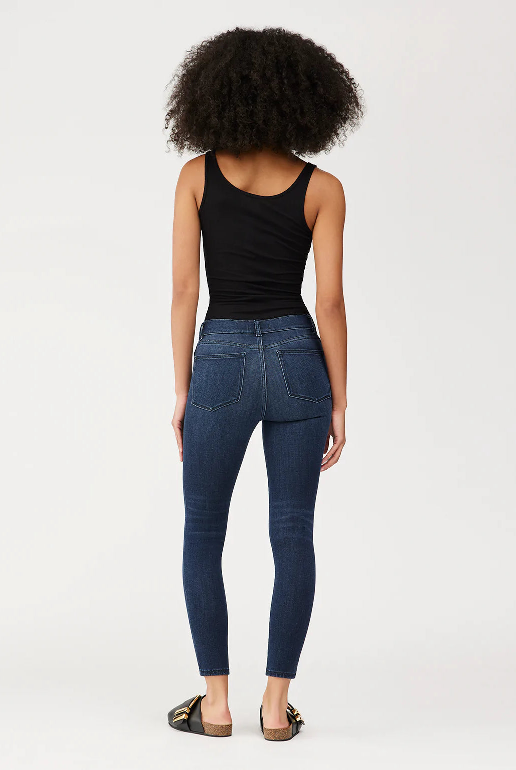 Farrow Skinny High Rise Ankle - Dark Indigo by DL1961 — view 3