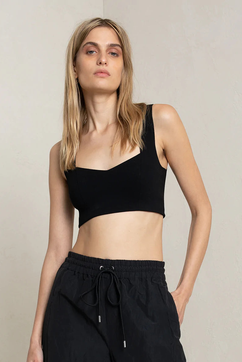 Jordana Knit Bra - Black by A.L.C | 25 South Boutiques