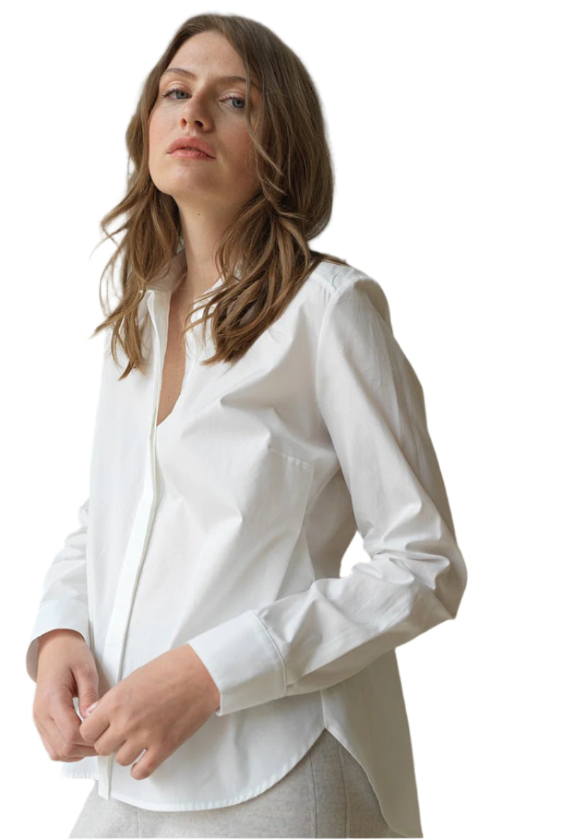 Masami Shirt - Optic White by Hana San | 25 South Boutiques