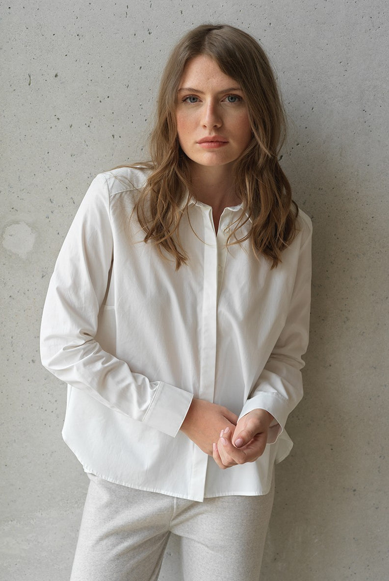 Masami Shirt - Optic White by Hana San — alternate view