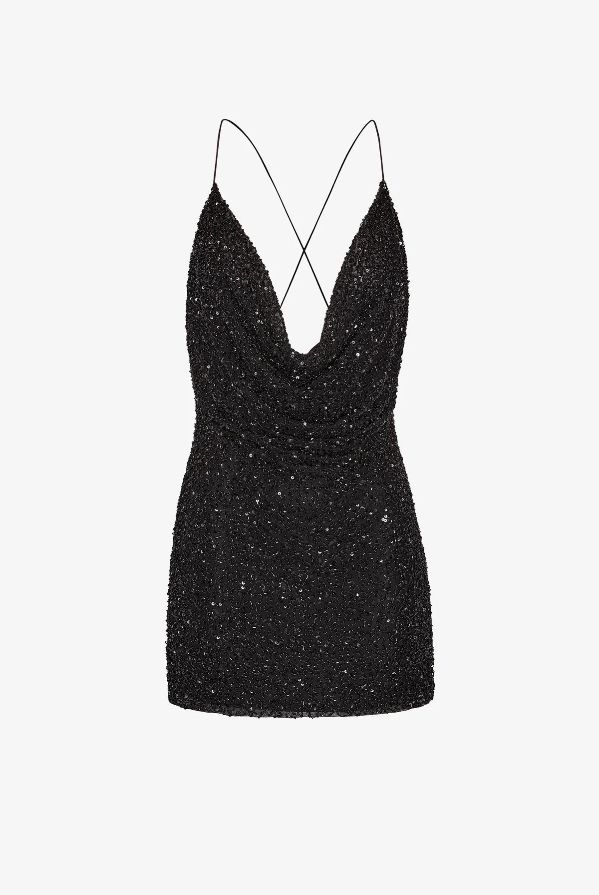 Mich Sequin Dress - Black by Retrofête — view 5