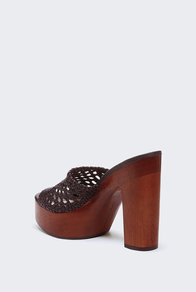 Guadalupe Clog Sandal - Espresso by Veronica Beard — view 5