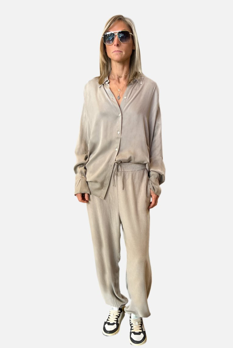 Comfort Fit Pants - Taupe by Tandem | 25 South Boutiques