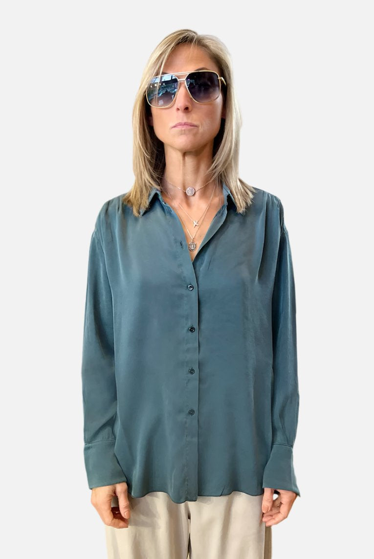 Blouse - Teal by Tandem | 25 South Boutiques