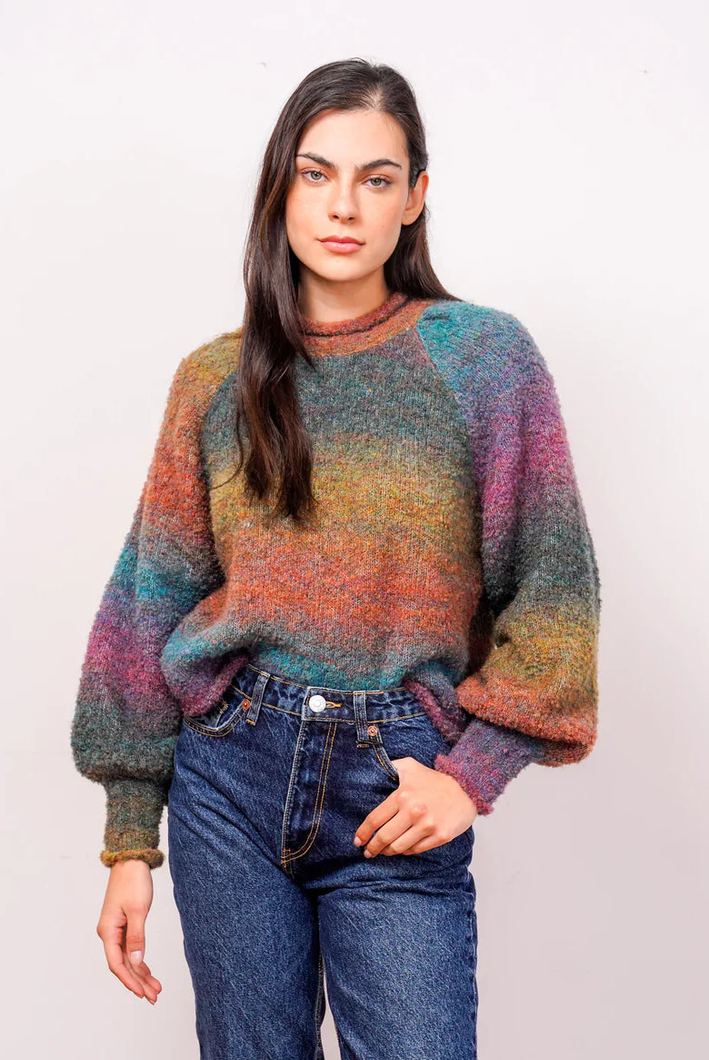 Sydney Puff Sleeve Sweater - Twilight by Central Park West | 25 South Boutiques
