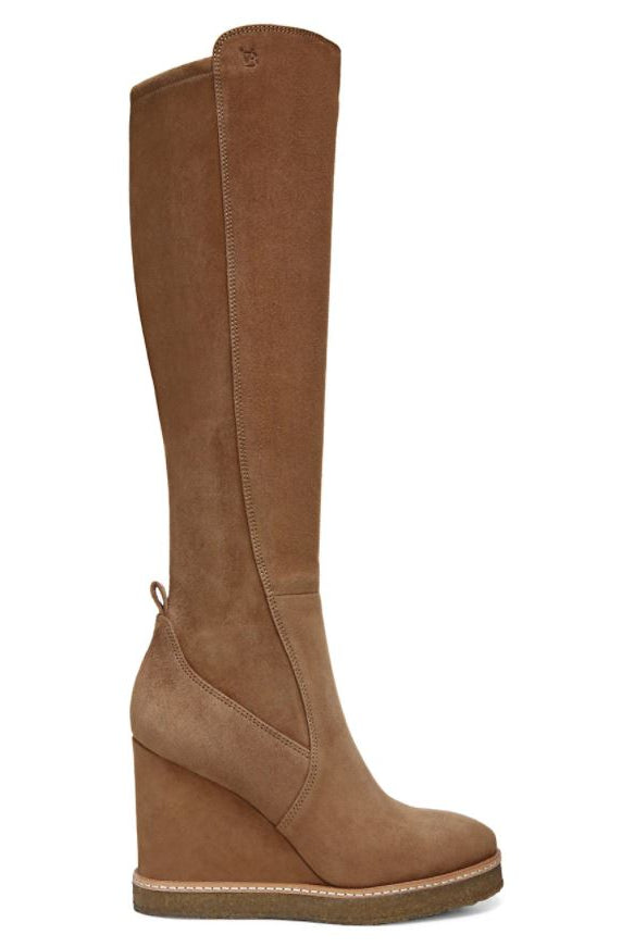 Andora Knee High Wedge Boot - Hazelwood Suede by Veronica Beard | 25 South Boutiques