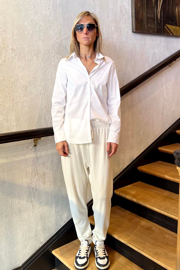 Button-Up Shirt - White by Tandem — view 4