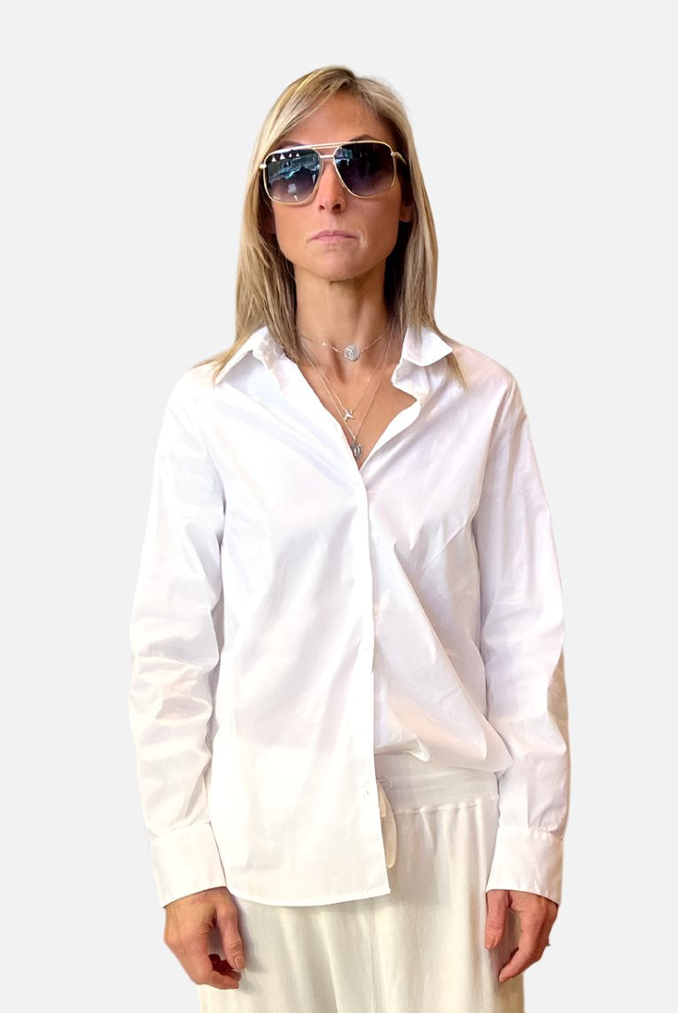 Button-Up Shirt - White by Tandem | 25 South Boutiques