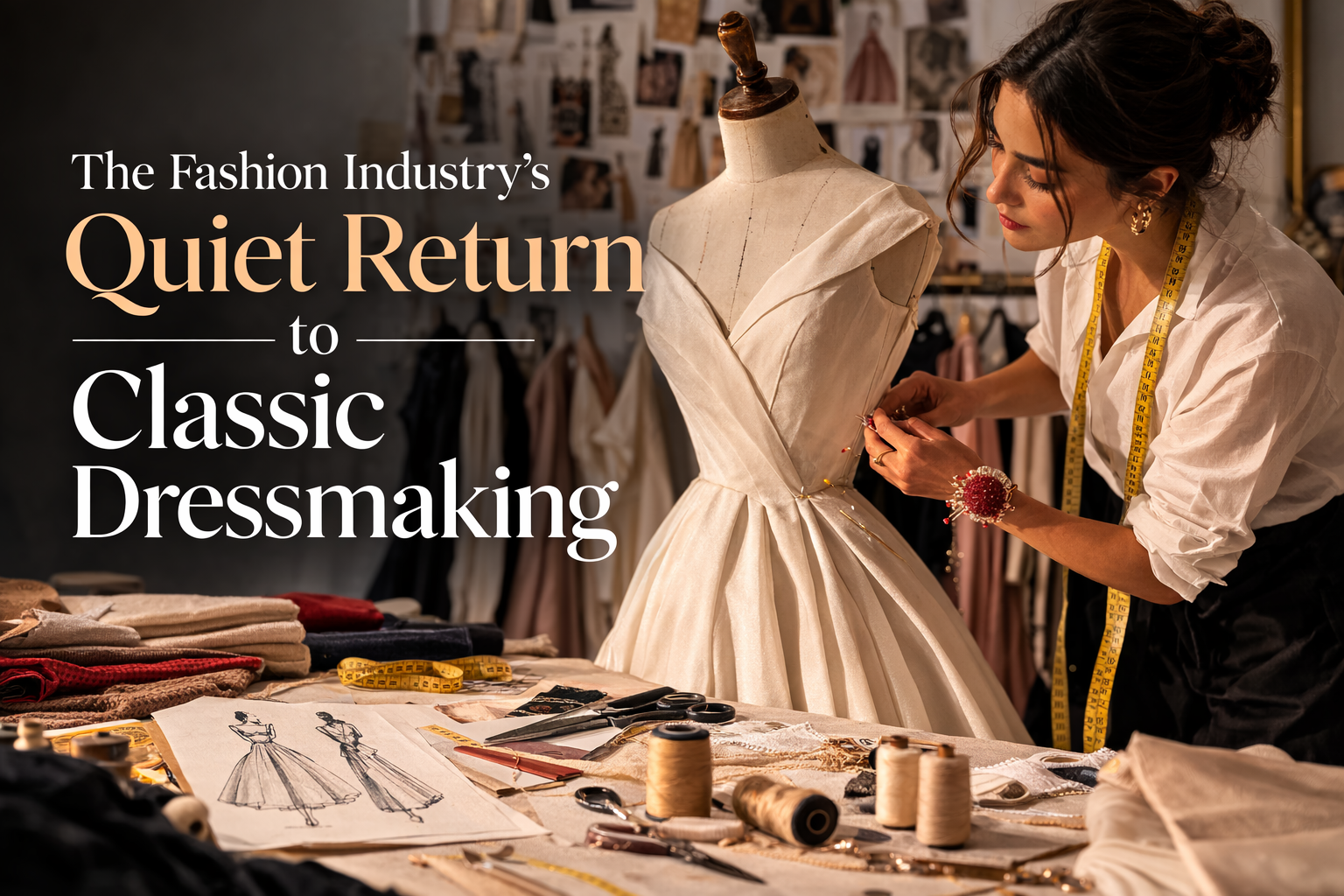 The Fashion Industry’s Quiet Return to Classic Dressmaking