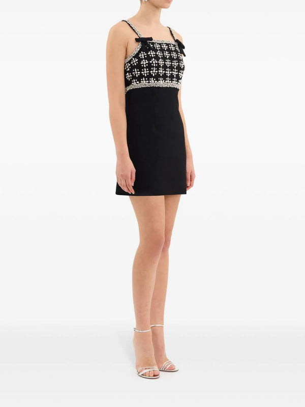 staud mini ilana dress black STAUD Mini Ilana Dress Black