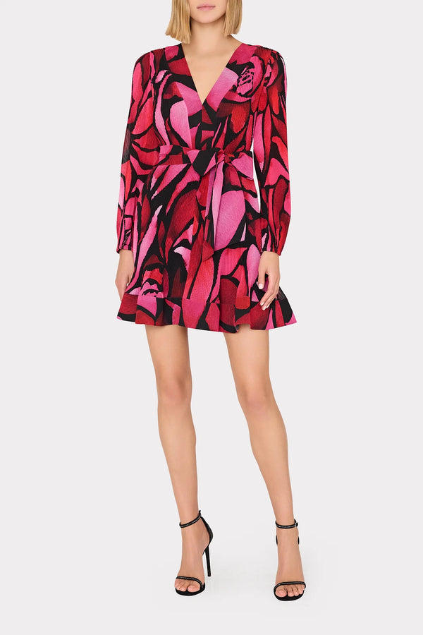 dresses by milly Short Sleeve Linen Wrap Dress M / Natural while the midi length Nadine Merabi Milly Dress in