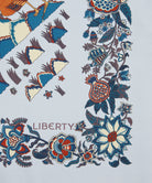 Liberty London Tropical Tree of Life Silk Scarf 90 - Blue, view 4