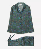 Liberty London Relaxed Silk-Satin Pyjama Set - Peacock Manor, view 5