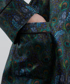 Liberty London Silk-Satin Robe - Peacock Manor, view 4