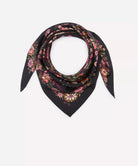 Liberty London Tropical Tree of Life Silk Scarf 90 - Black, view 2