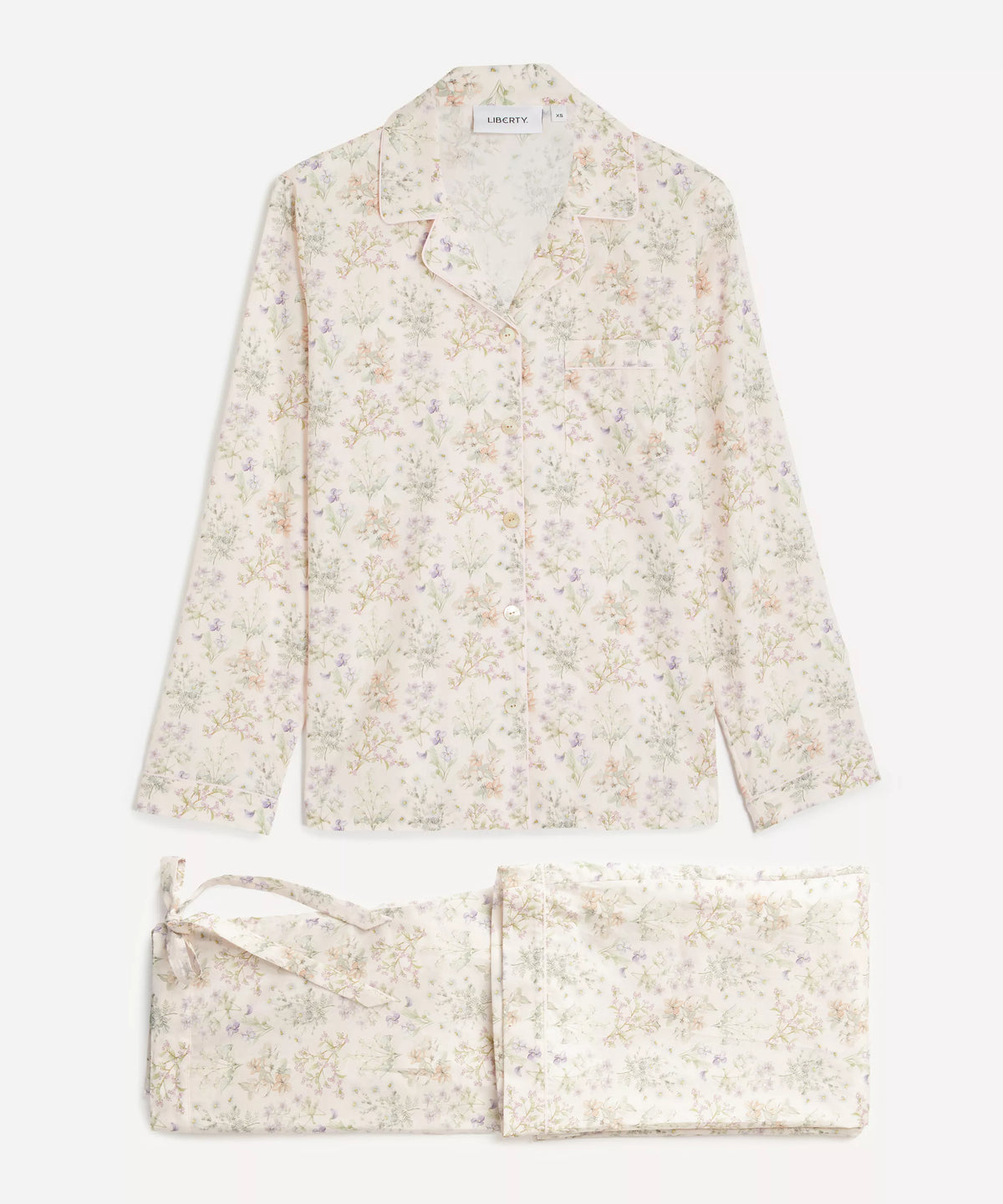 Liberty London Long Relaxed Pyjama Set - Floral Remedy, view 5