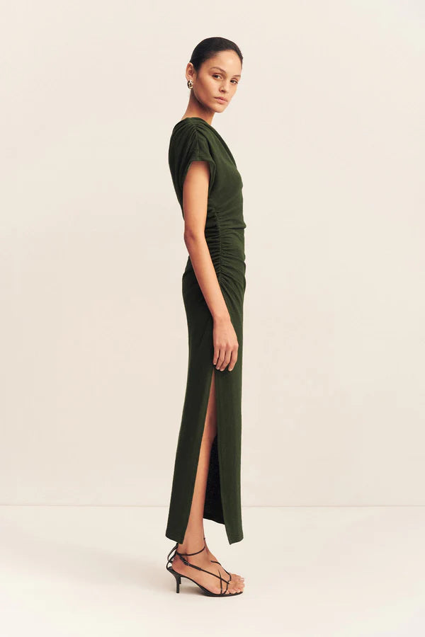 beau asymmetrical midi dress Beau Asymmetrical Midi Dress