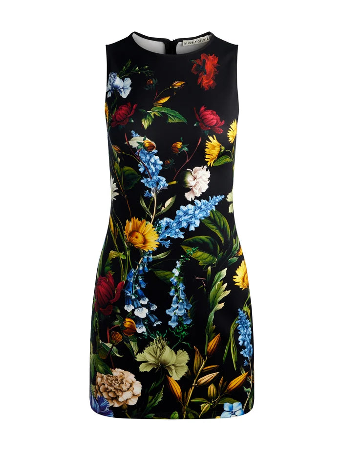wynell mini dress Alice and Olivia Wynell Bodycon Floral Mini Dress