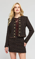 Generation Love Tiffany Tweed Jacket - Brown Multi