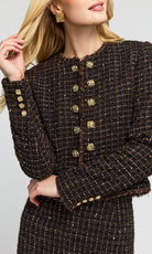 Generation Love Tiffany Tweed Jacket - Brown Multi, view 2