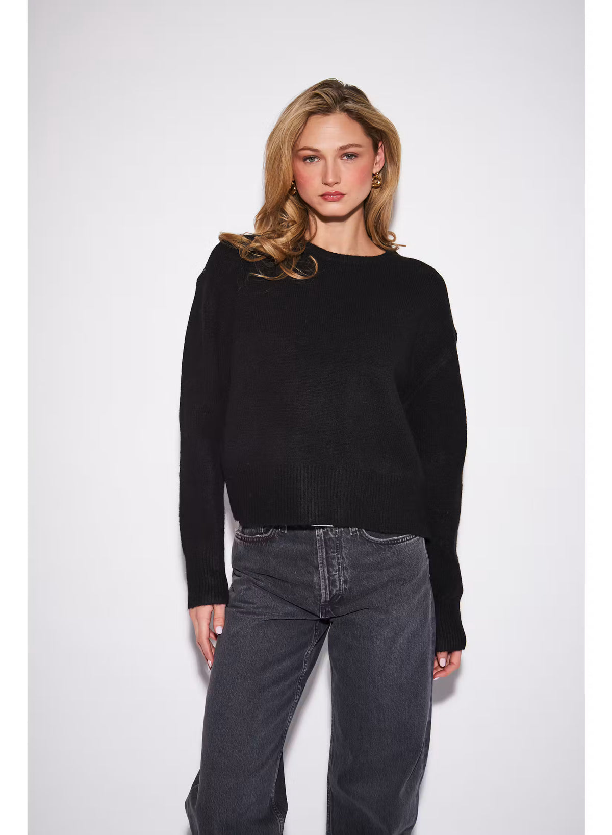 John & Jenn Wilfred Knit Sweater - Caviar