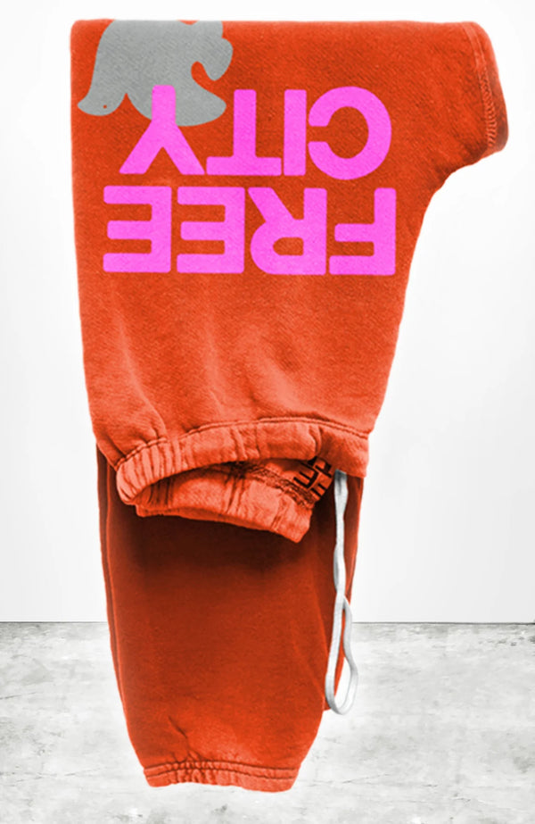 FreeCity Large Sweatpant - Artyard Red Cream