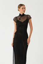 Sau Lee Ann Crystal Dress - Black, view 3