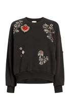 Heritage Patch Brandy Pullover - Black Multi by Cinq A Sept — view 6