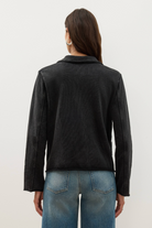 Johnny Was Kadir Seamed French Terry Jacket - Washed Black, view 3