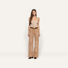 L'AGENCE Milou Belt - Leopard Calfhair, view 3
