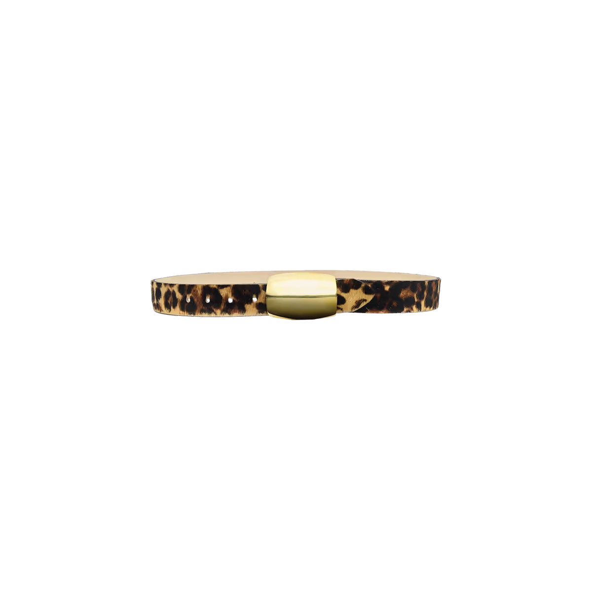 L'AGENCE Milou Belt - Leopard Calfhair, view 2