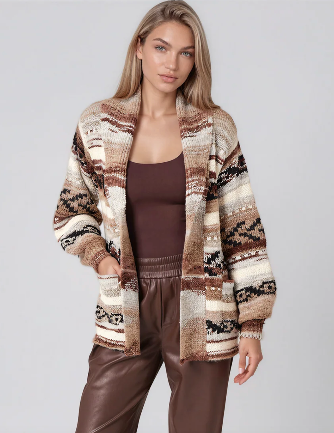 Love Token Atsa Cardigan - Earth
