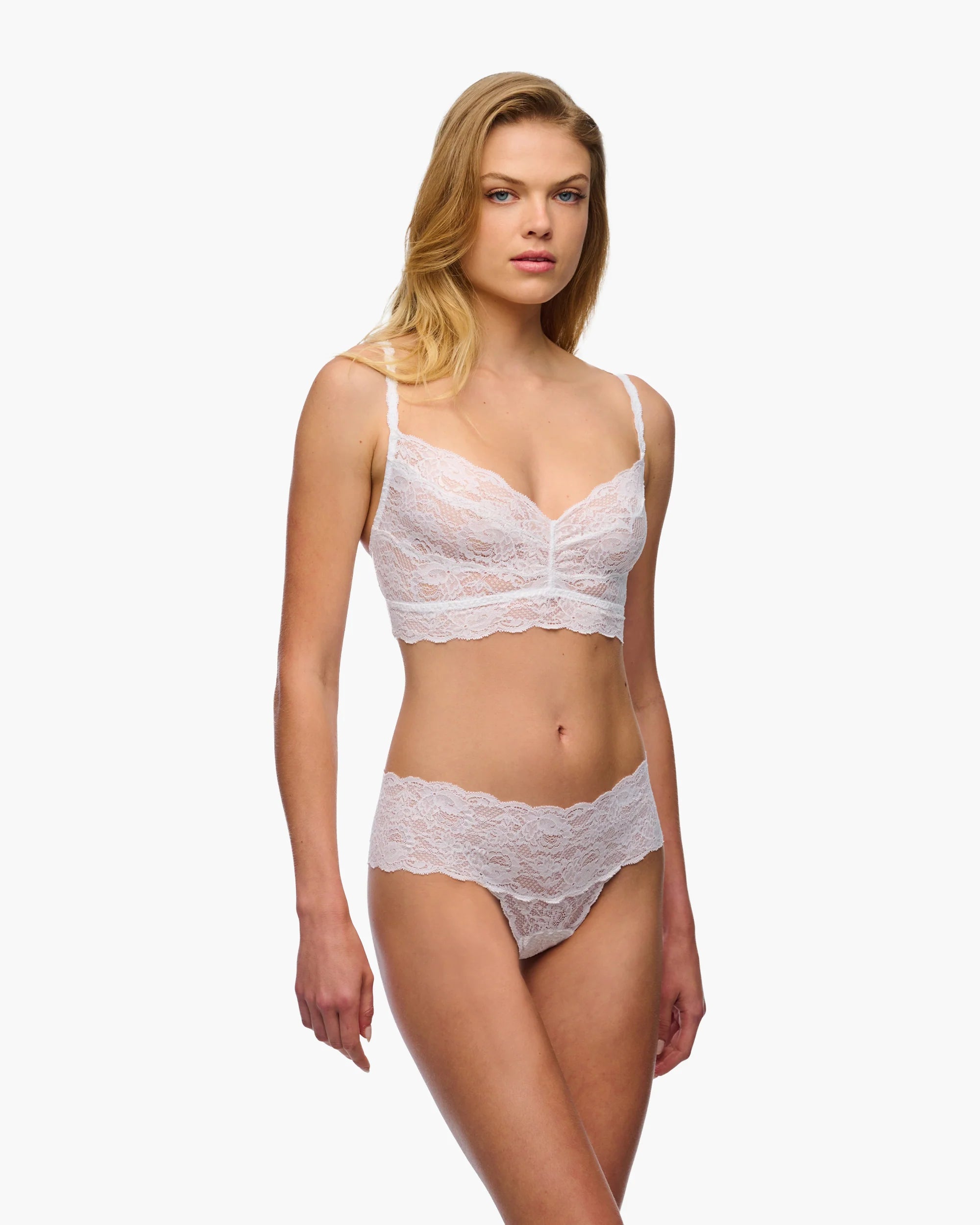 Cosabella Never Say Never Sweetie Bralette - White, view 3
