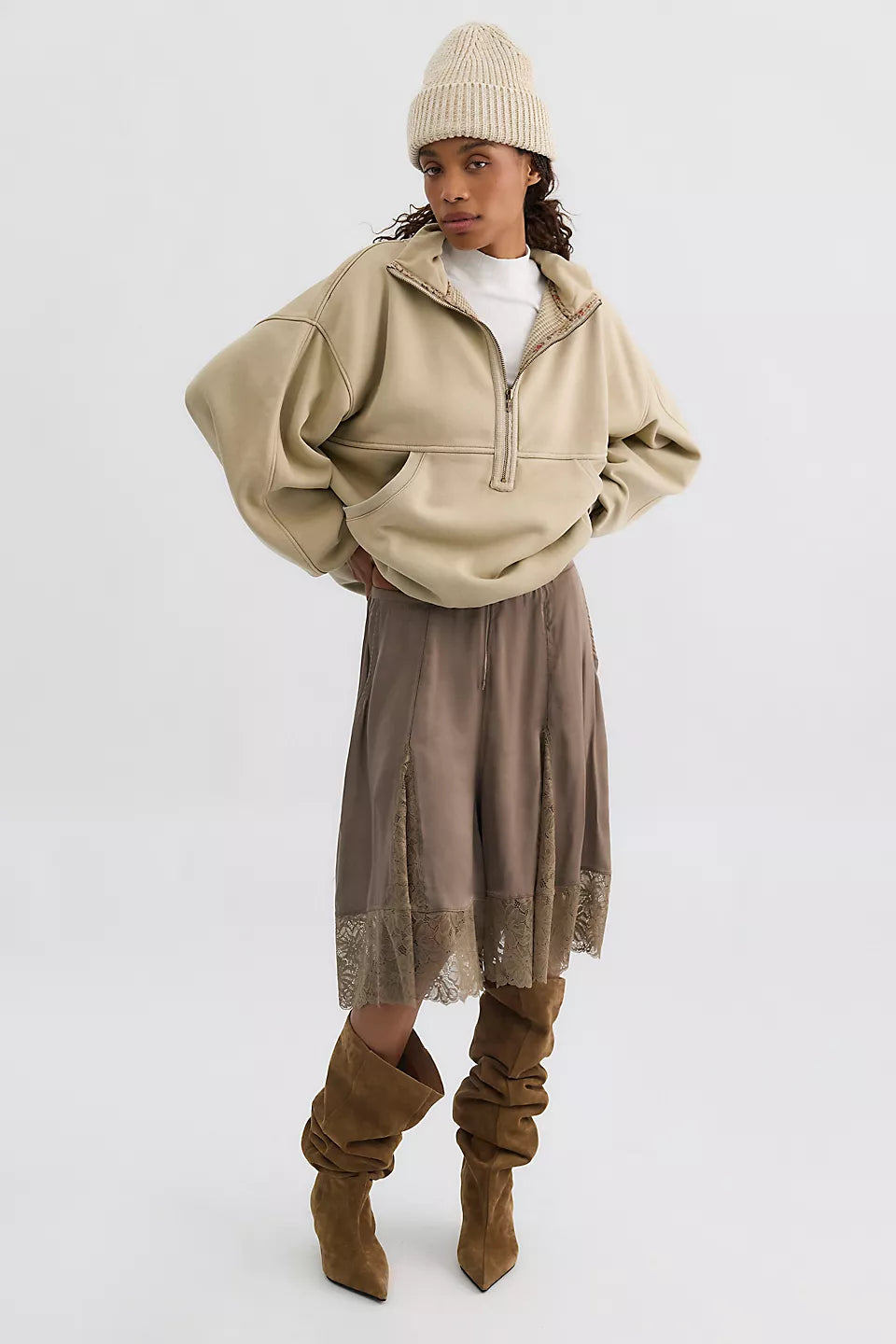 Banks Half-Zip Pullover - Dancing Wind by Free People — view 3