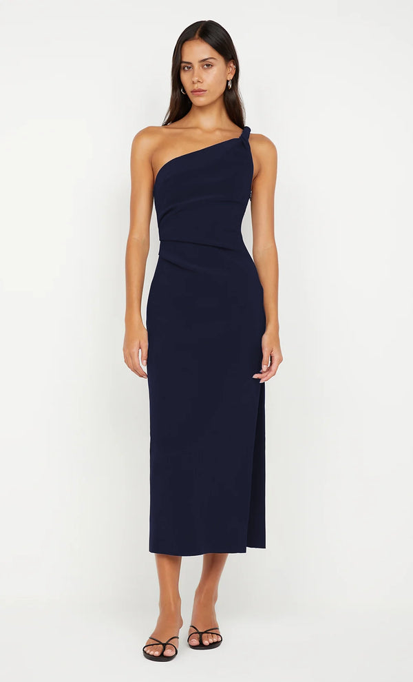 bec and bridge darling midi dress Bec + Bridge - Karina Tuck Midi Dress in Tropez Blue
