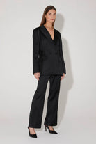 Alistair Tailored Jacket - Black by Hansen & Gretel — view 3