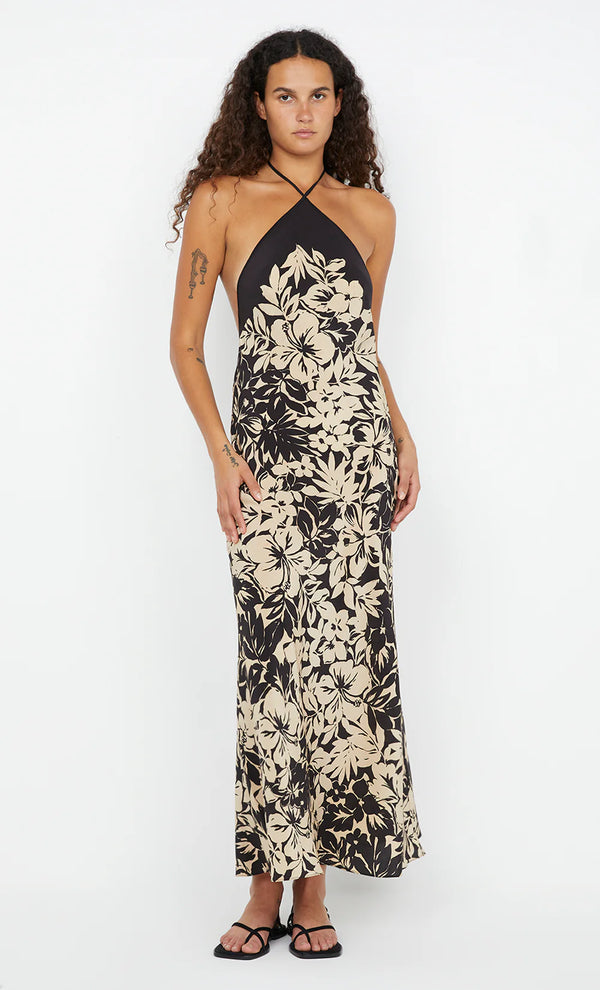 bec and bridge hibiscus golden midi dress Bec & Bridge - Hibiscus Golden Midi Dress - Marigold