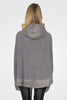 Contrast Zip Hoodie - Dark Grey
