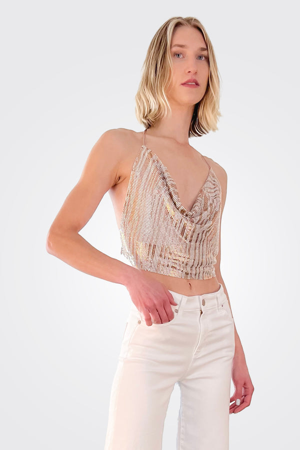 Lola Chainmail Mini Dress - Rose Gold 25 South Boutiques Lola Chainmail Mini Dress - Rose Gold 25 South Boutiques