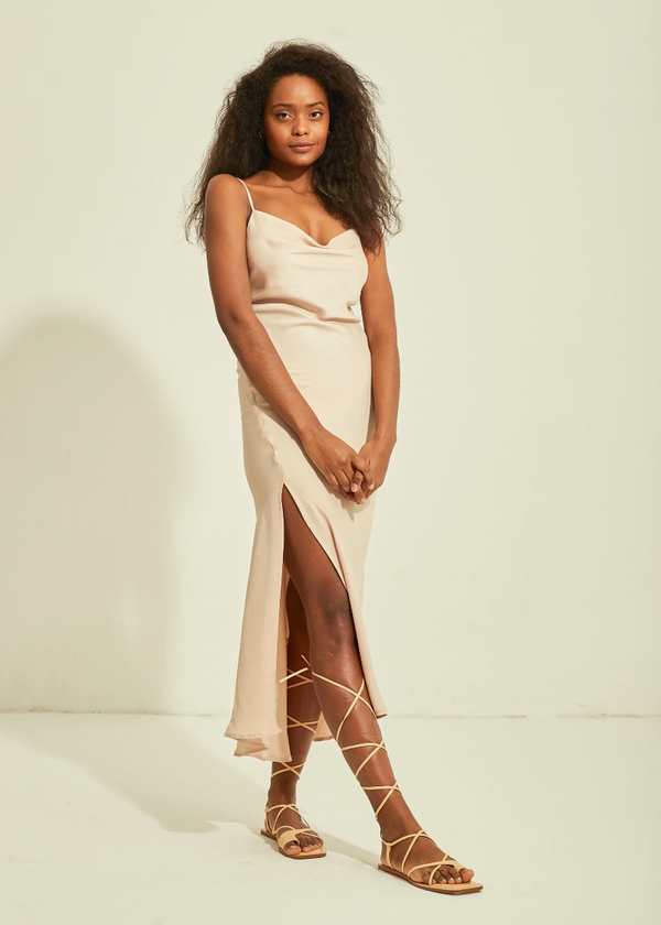 Lennon Midi Dress - Copper Clay
