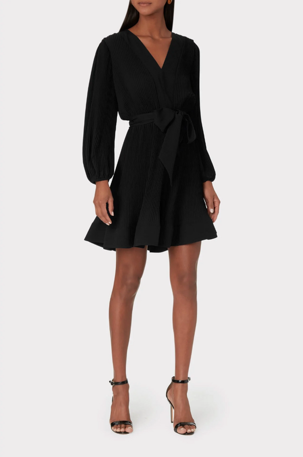 milly dresses Dress Emerald 5 drinks dress Haddy Pleated Mini Dress in