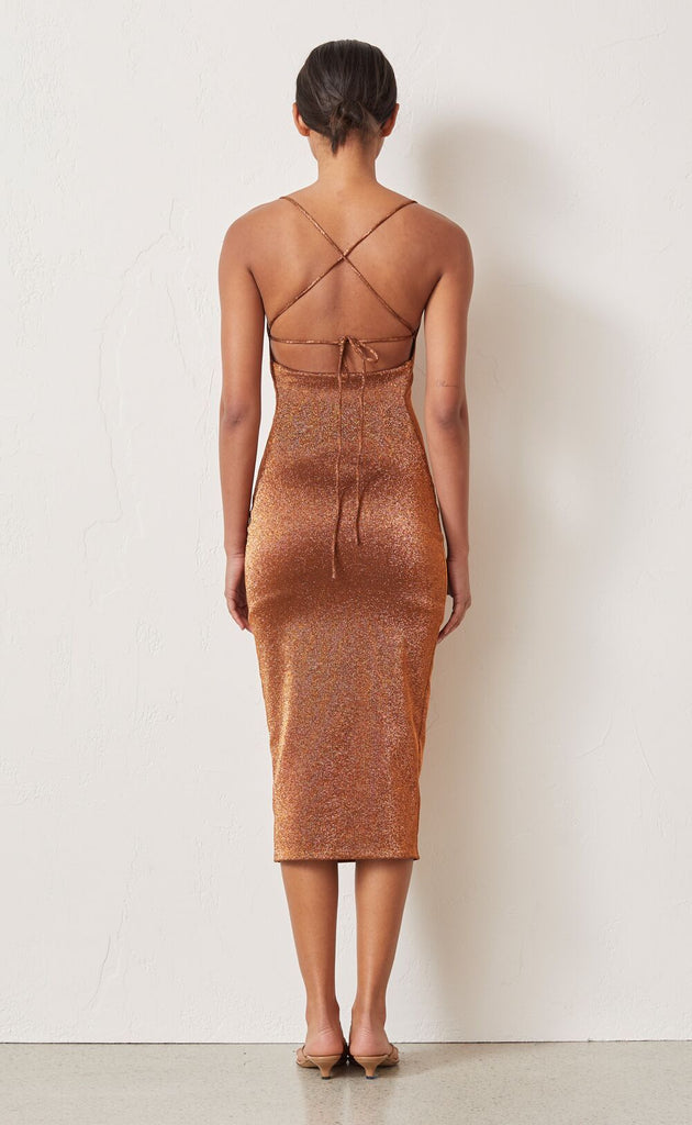 Bronze Baby Midi Dress Bronze Baby Midi Dress