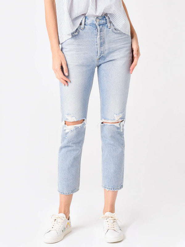 Riley High Rise Straight Crop - Whiplash