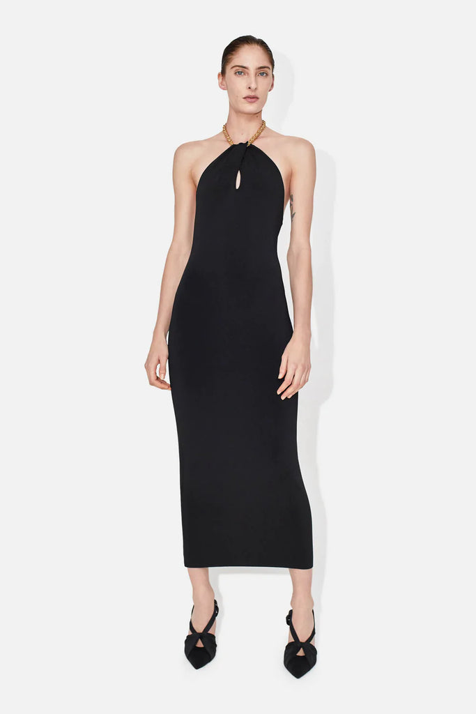 cleopatra black dress Cecilie Bahnsen Black Cleopatra Plumeria Matelass Dress