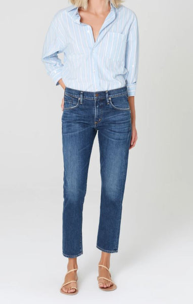 Elsa Mid Rise Slim Fit Crop - New Moon | Citizens of Humanity– 25 