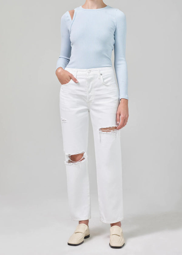 Emery Crop Relaxed Straight - Heatwave