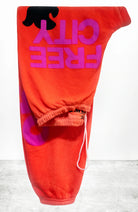 LetsGo OG Super Vintage Sweatpant - Electric Orange Rabbit by FreeCity — view 5
