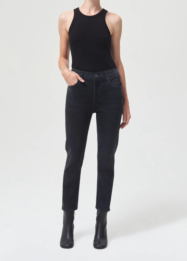 Riley High Rise Straight Crop - Whiplash