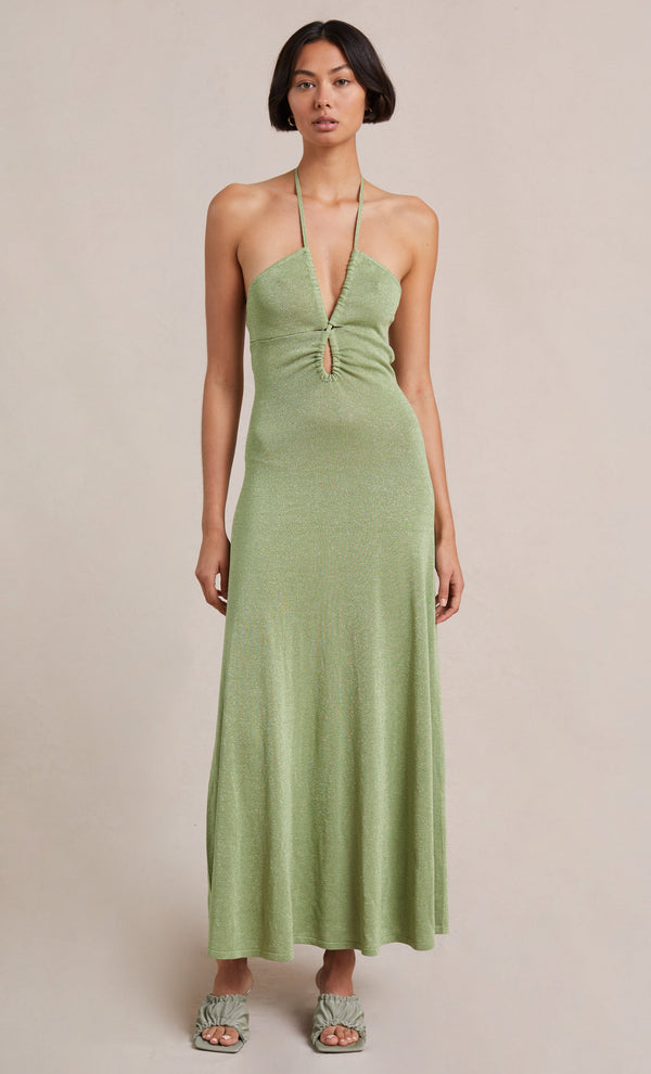 Amalia Knit Maxi Dress - Rust