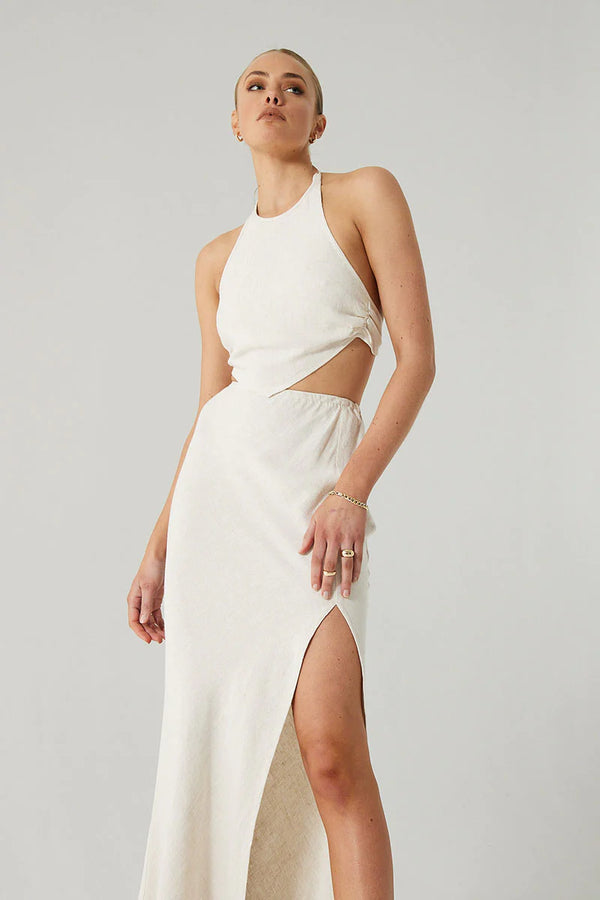 Retold Bias Midi Dress - Black